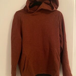 Mens lululemon At Ease Hoodie Copper Black Pullover Medium